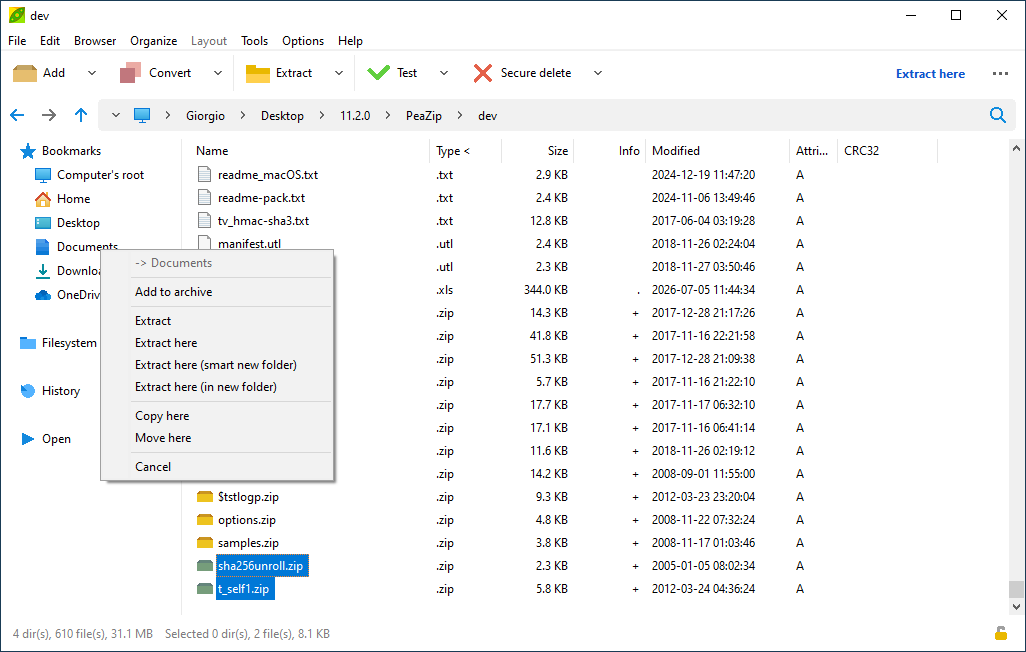 Internal drag and drop simulating two panel file manager In-app drag and drop